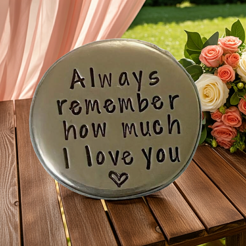 "Vergiss niemals, wie sehr ich dich liebe" Taschen-Glücksbringer – Romantisches Andenken-Geschenk