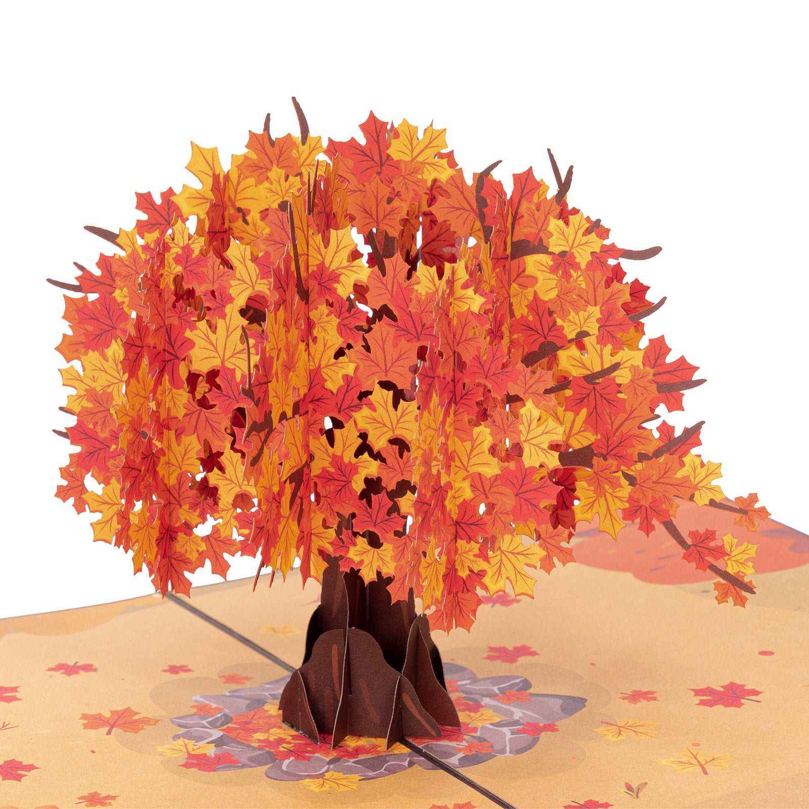 Herbstbaum-Pop-Up-Karte