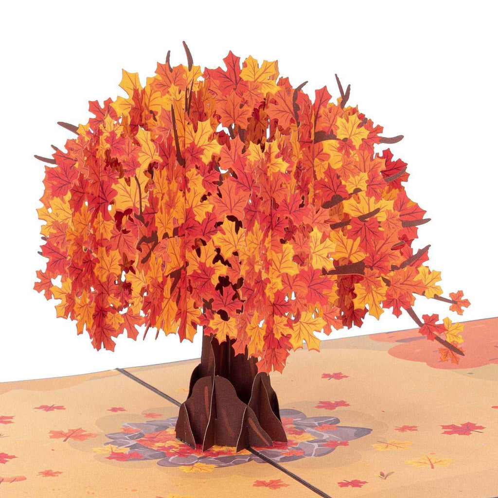 Herbstbaum-Pop-Up-Karte