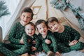 Weihnachtsbaum-Bambus-Pyjama – 2-teiliges Set
