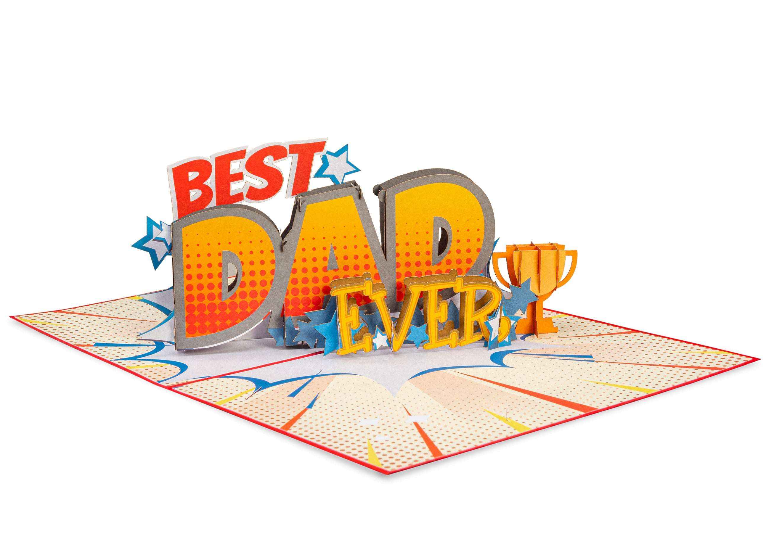 Beste Papa Pop-Up Karte