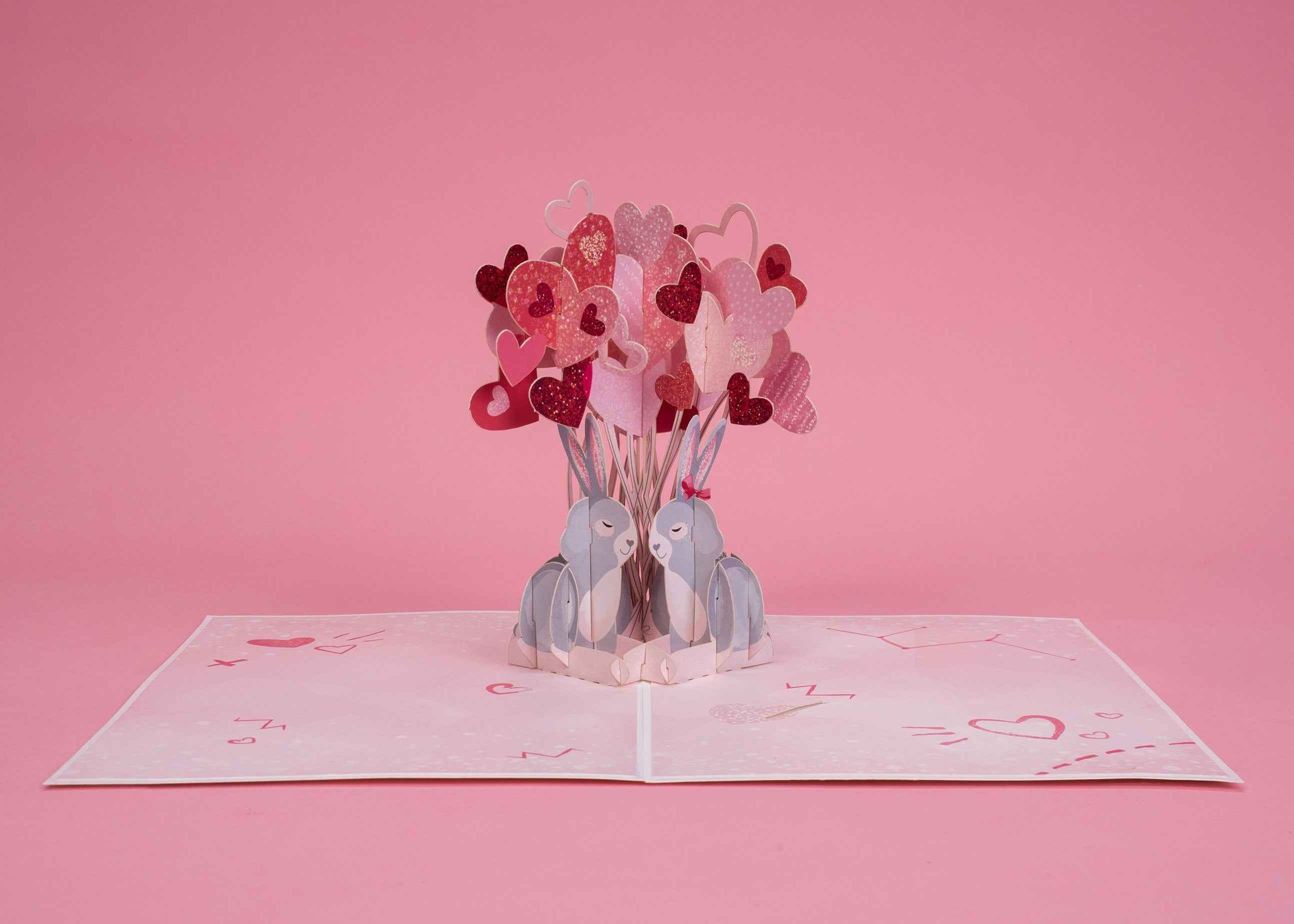 Liebeshäschen-Pop-Up-Karte