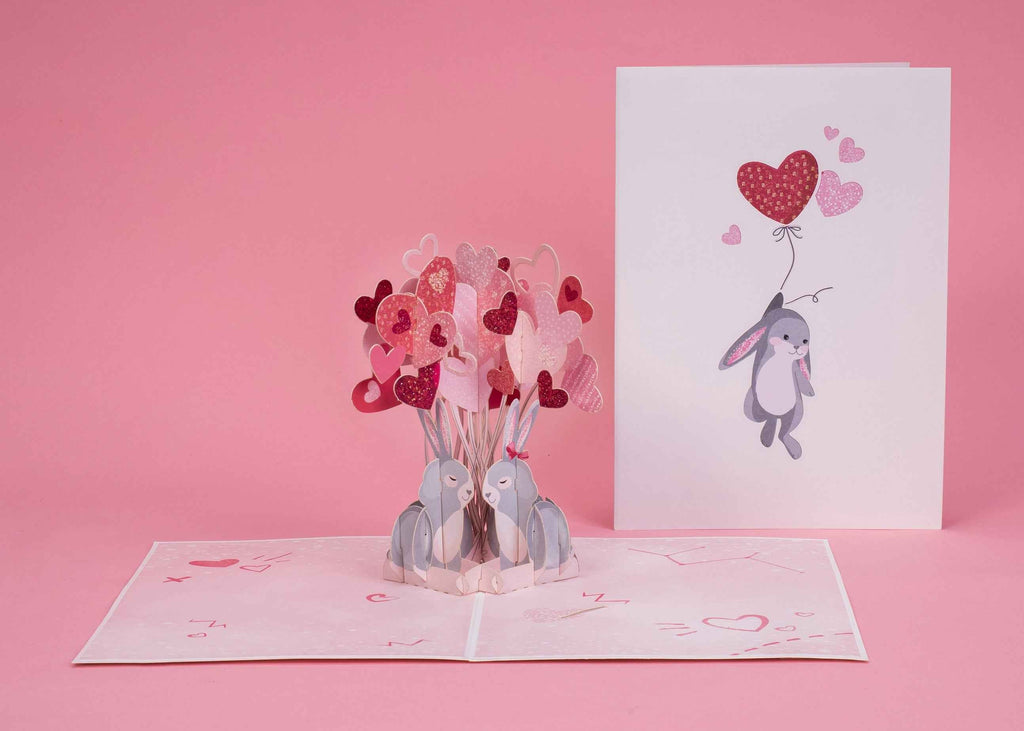 Liebeshäschen-Pop-Up-Karte