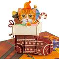 Weihnachtskarte Katze Pop-up