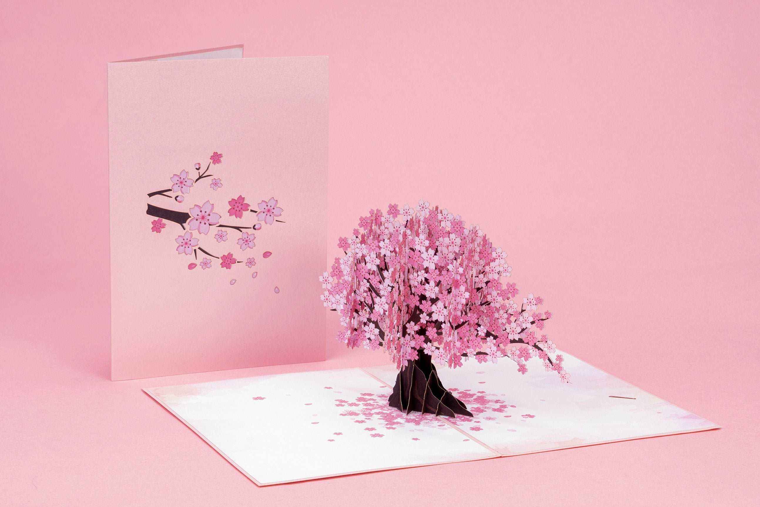 Kirschblüten Pop-up-Karte