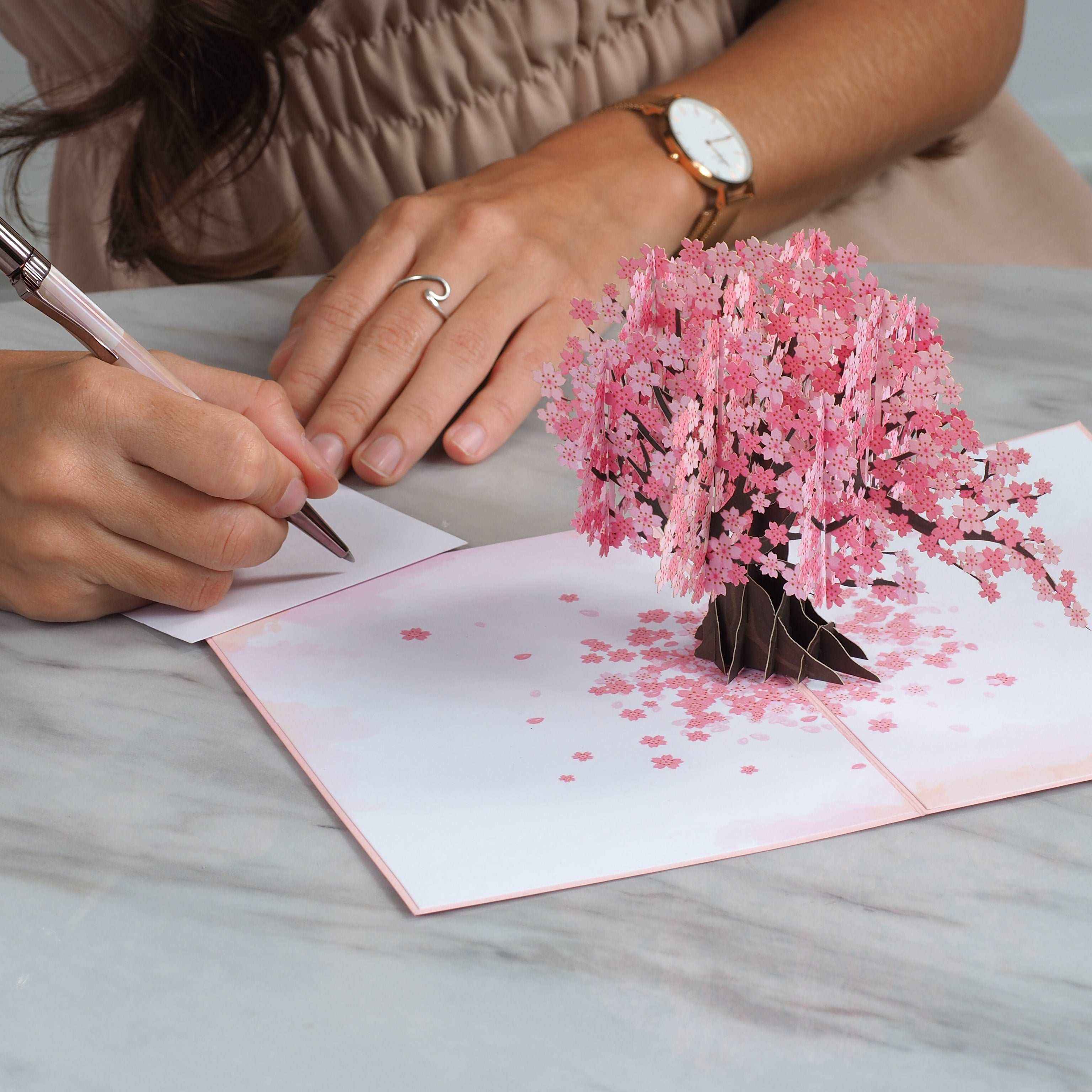 Kirschblüten Pop-up-Karte