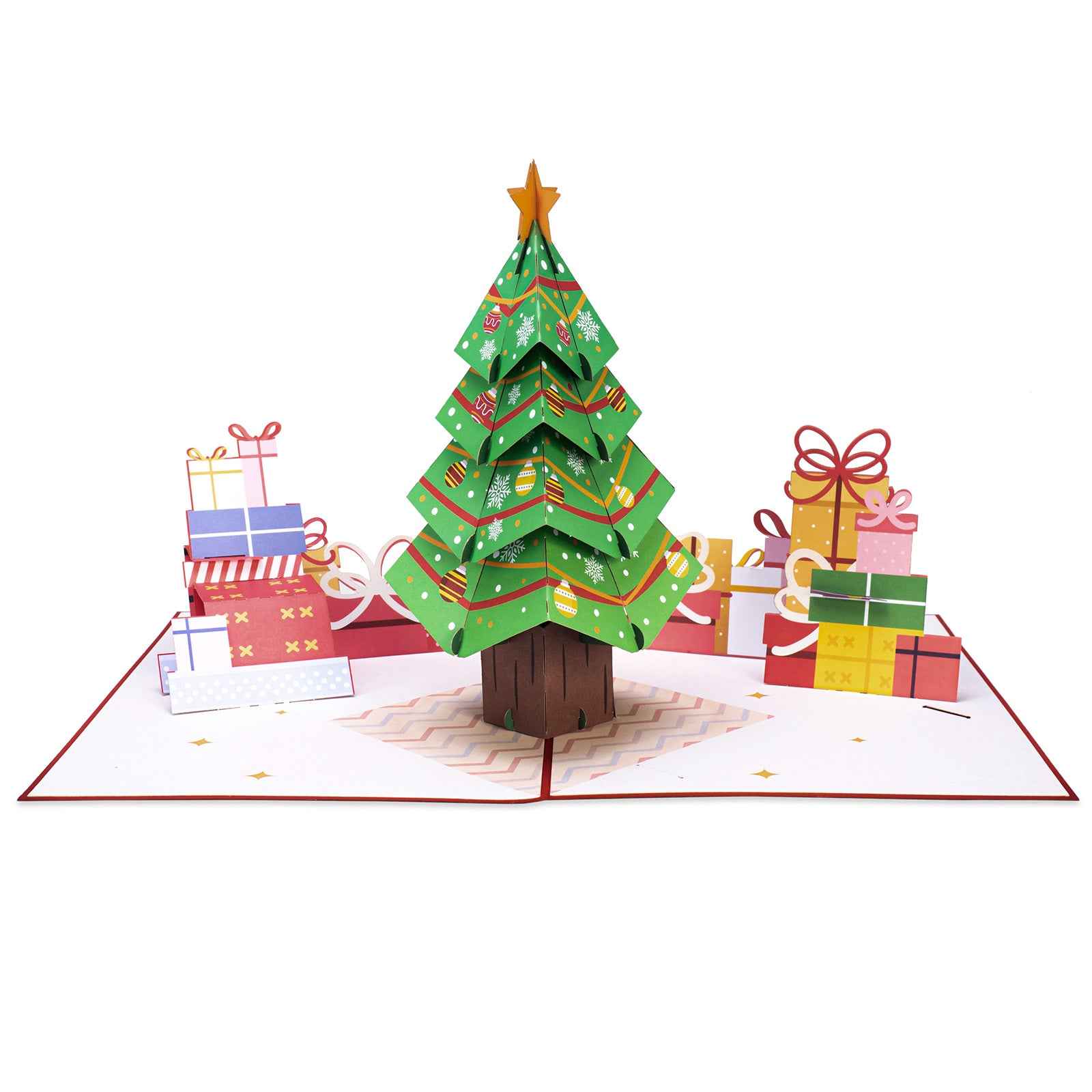 Weihnachtsbaum-Pop-Up-Karte