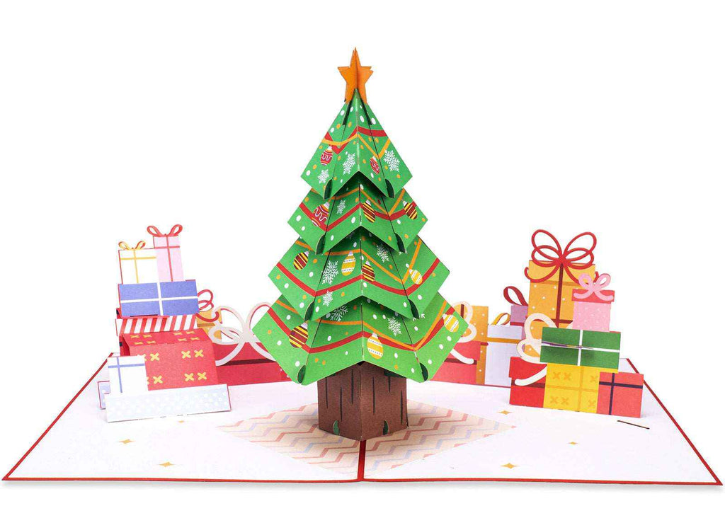 Weihnachtsbaum-Pop-Up-Karte