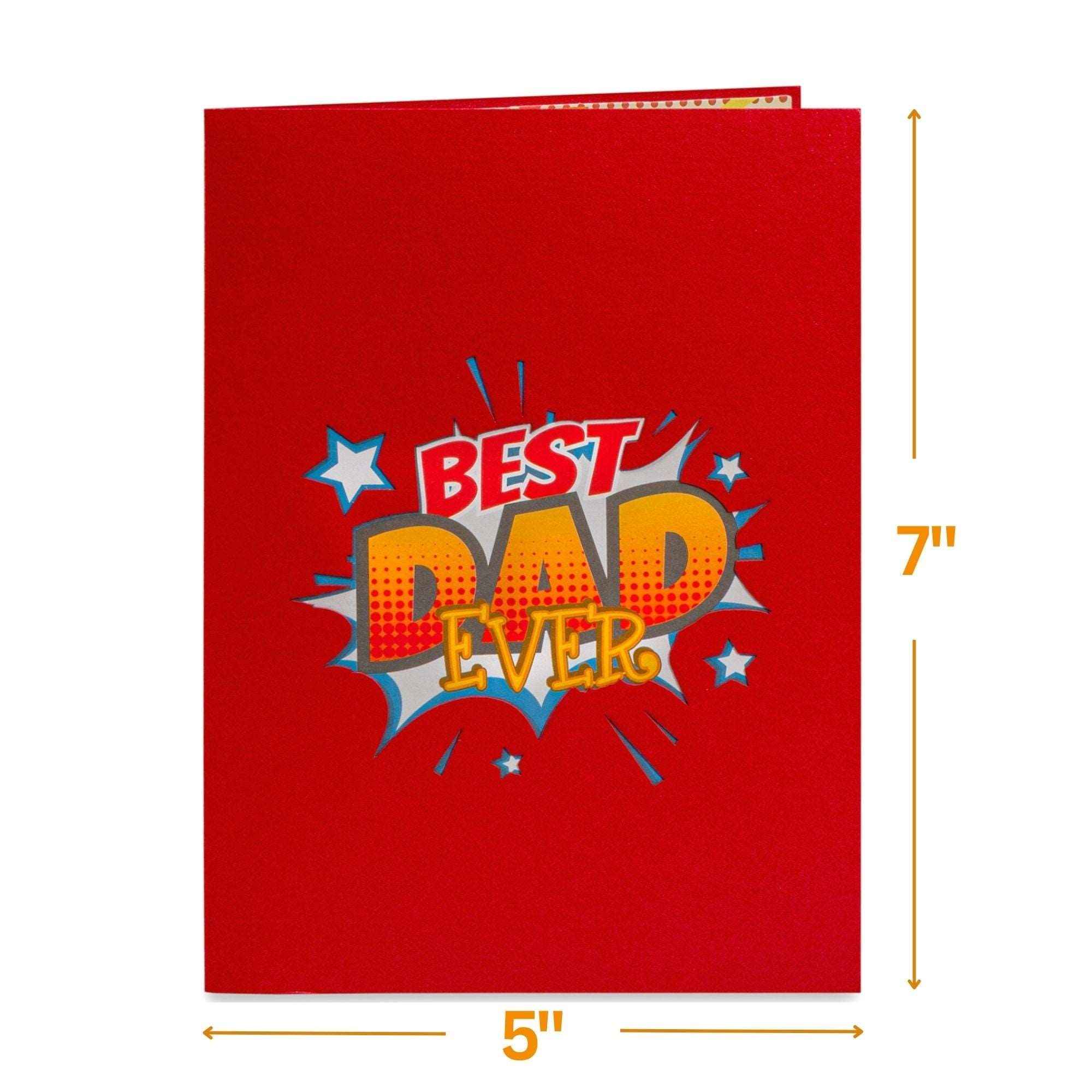 Beste Papa Pop-Up Karte
