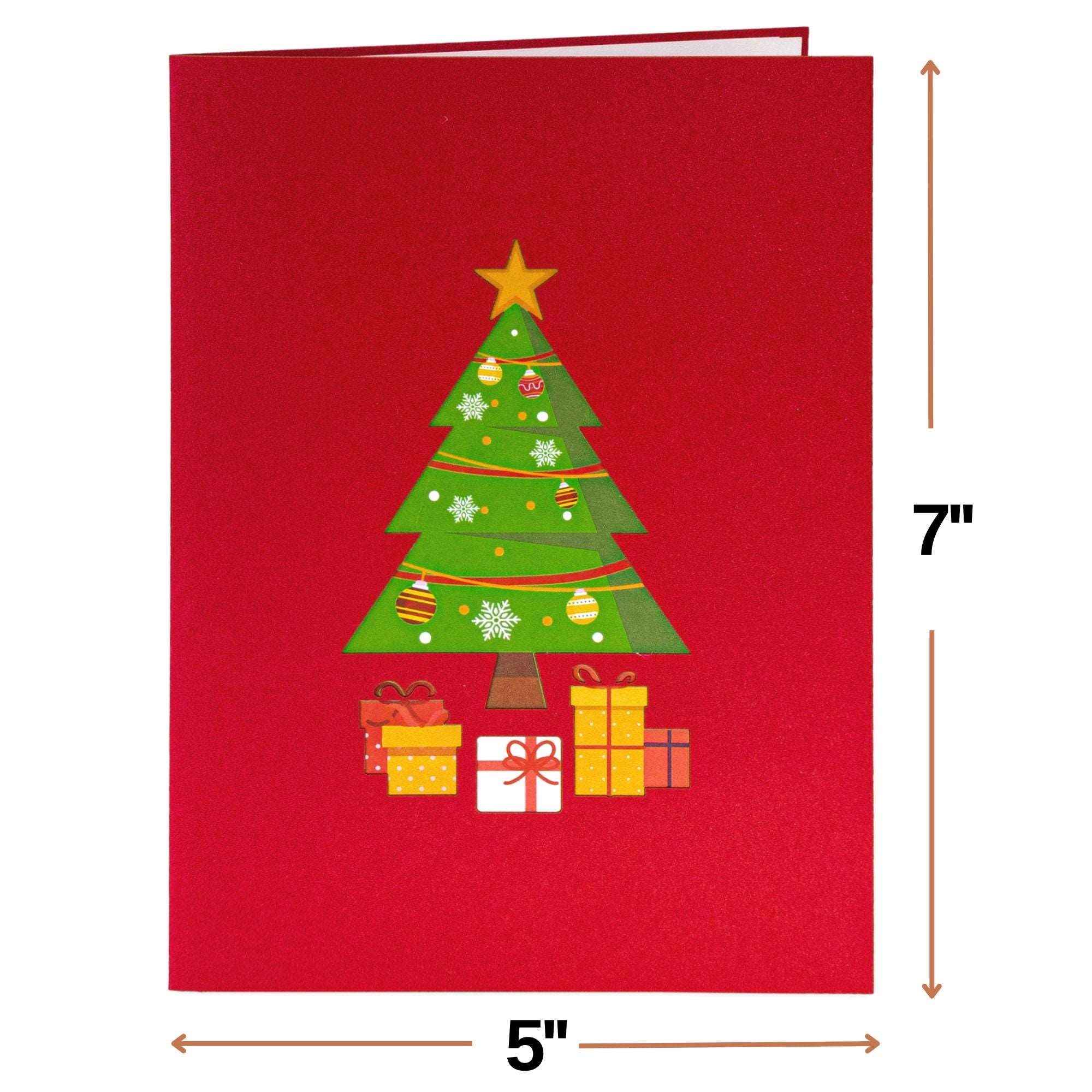 Weihnachtsbaum-Pop-Up-Karte