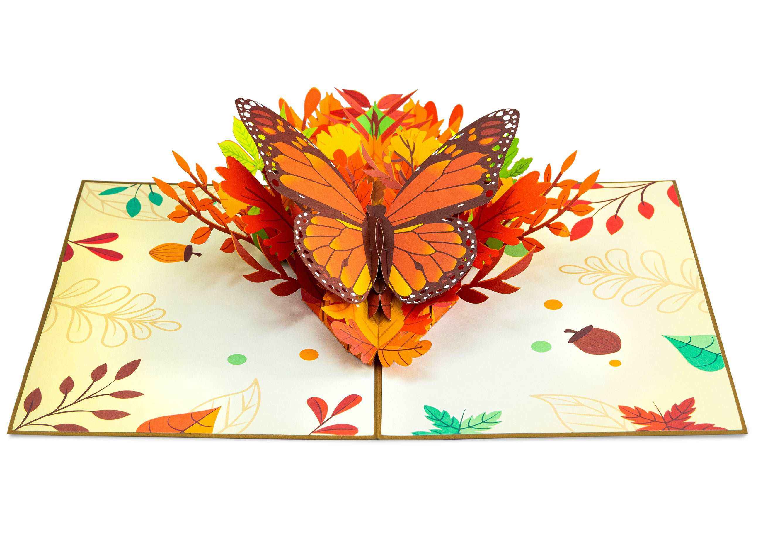 Herbst-Schmetterlings-Pop-Up-Karte