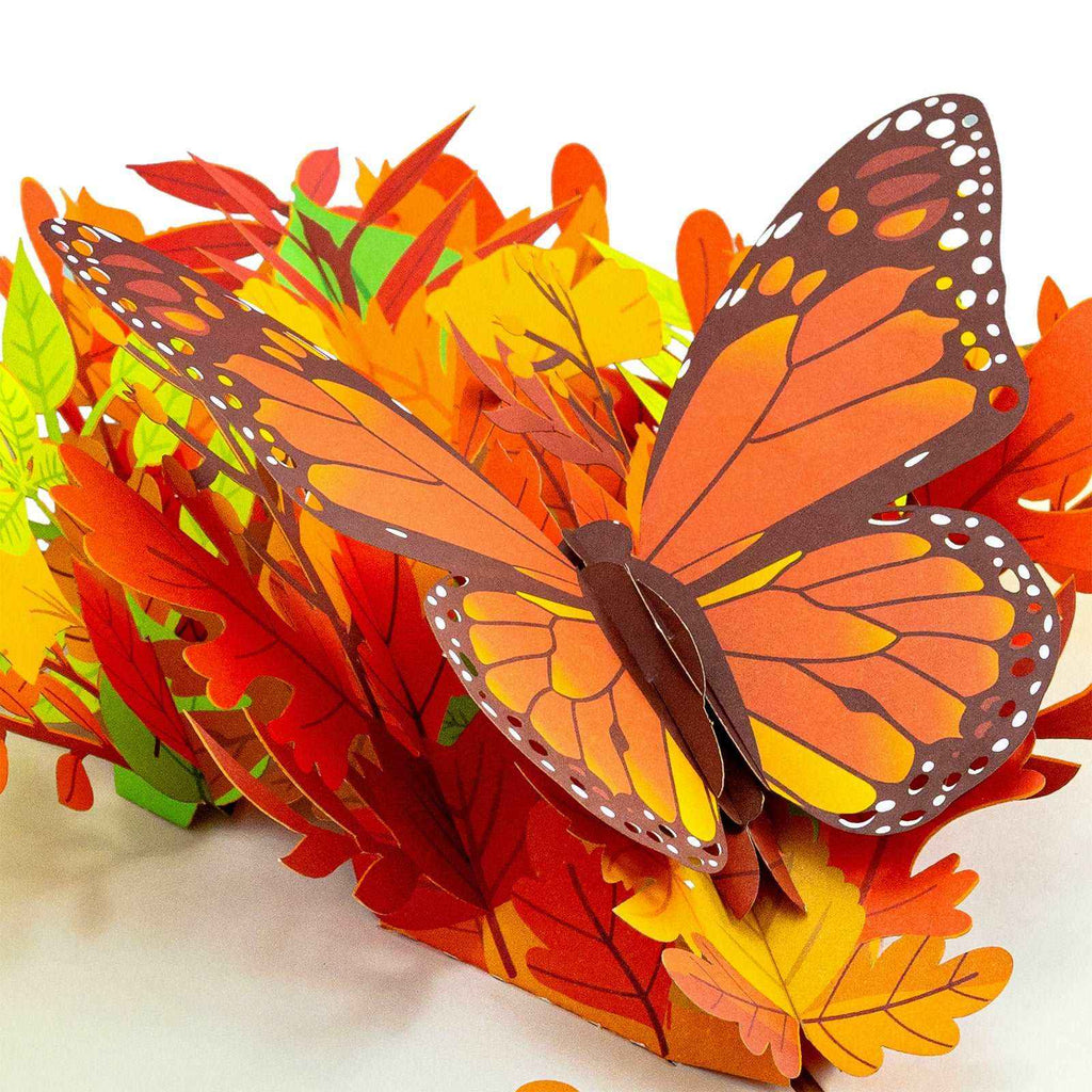 Herbst-Schmetterlings-Pop-Up-Karte