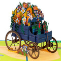 Blumenwagen Pop-Up-Karte