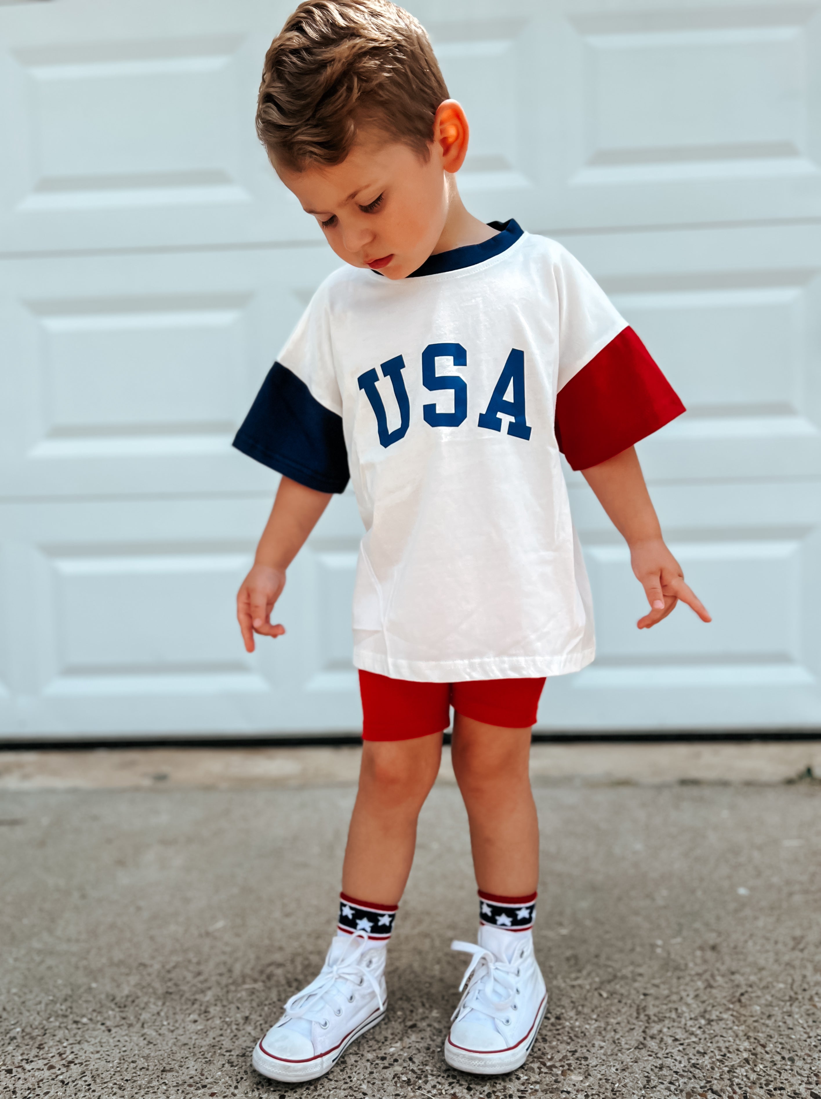 Stars and Stripes Socken zum 4. Juli – Größen für Babys, Kleinkinder, Kinder und Erwachsene