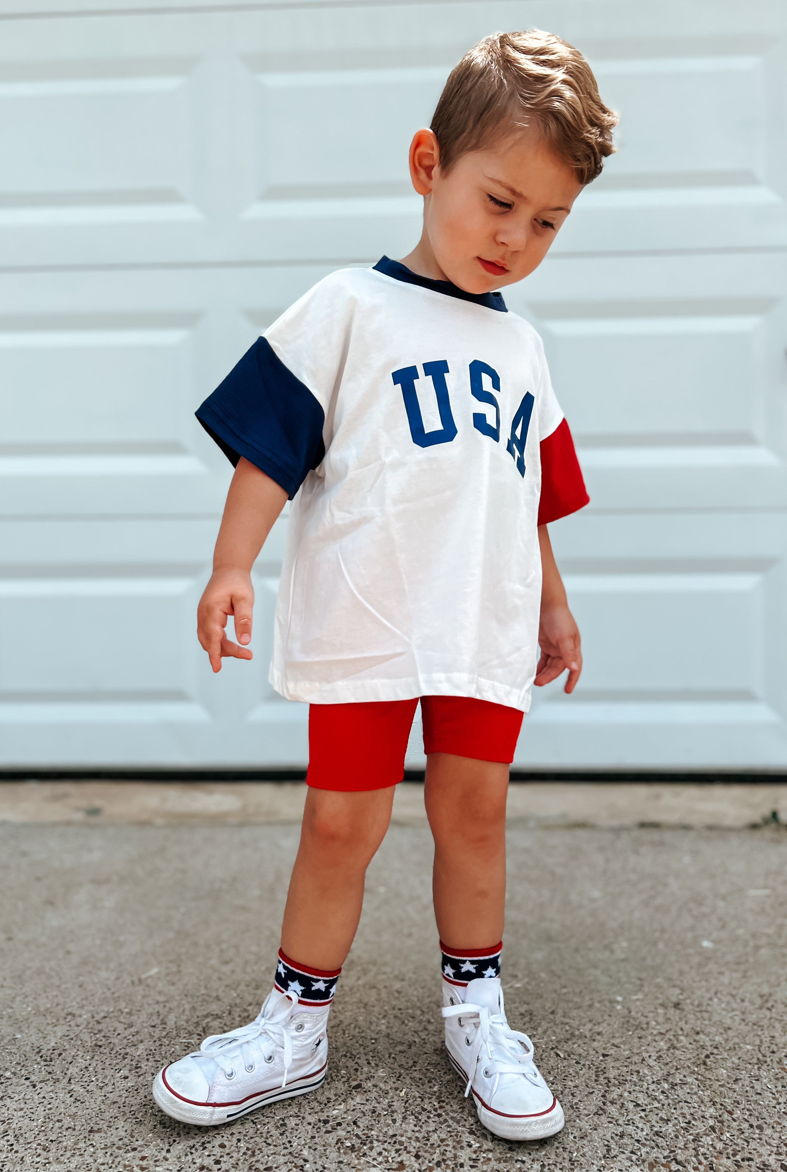 Stars and Stripes Socken zum 4. Juli – Größen für Babys, Kleinkinder, Kinder und Erwachsene