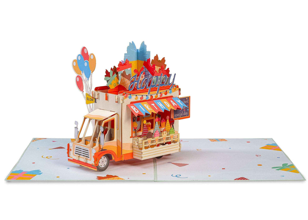 Glückwunschkarte „Eiswagen“ zum Geburtstag