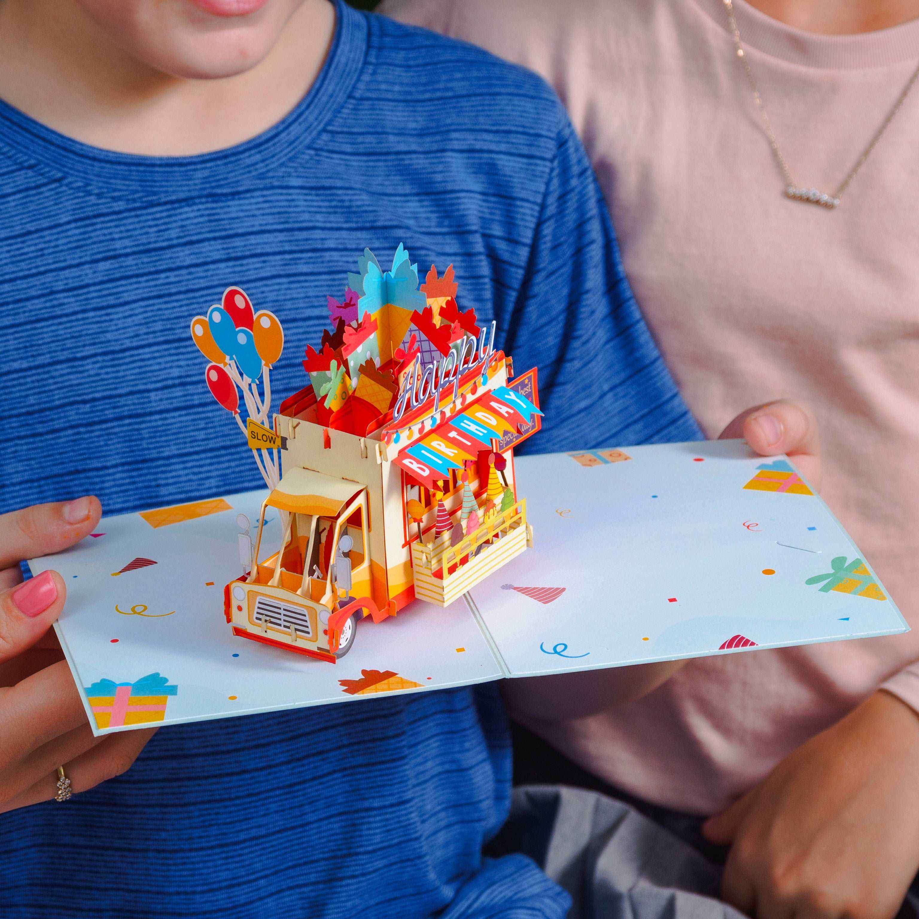 Glückwunschkarte „Eiswagen“ zum Geburtstag