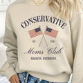 Konservativer Mütterclub Amerikanische Flagge | Comfort Colors T-Shirt | Lehrer-Shirt | Stilvolle Trend-Kleidung
