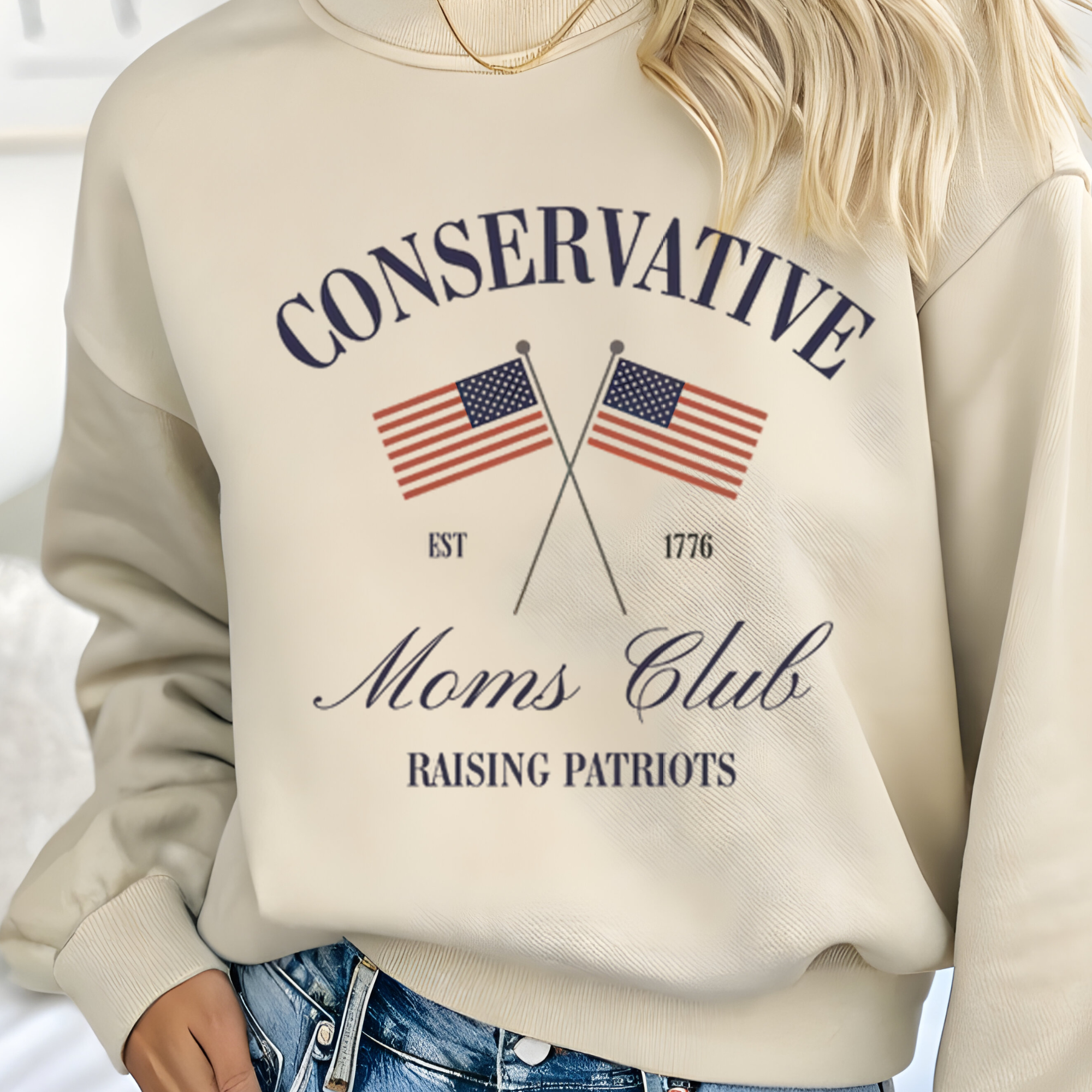Conservative moms club american Flag | Comfort Colors T-shirt | Teacher Shirt | Stylish Trendy Apparel