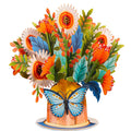 Hugepop Künstlerische Blumen Pop-Up-Karte mit abnehmbarem Blumenstrauß