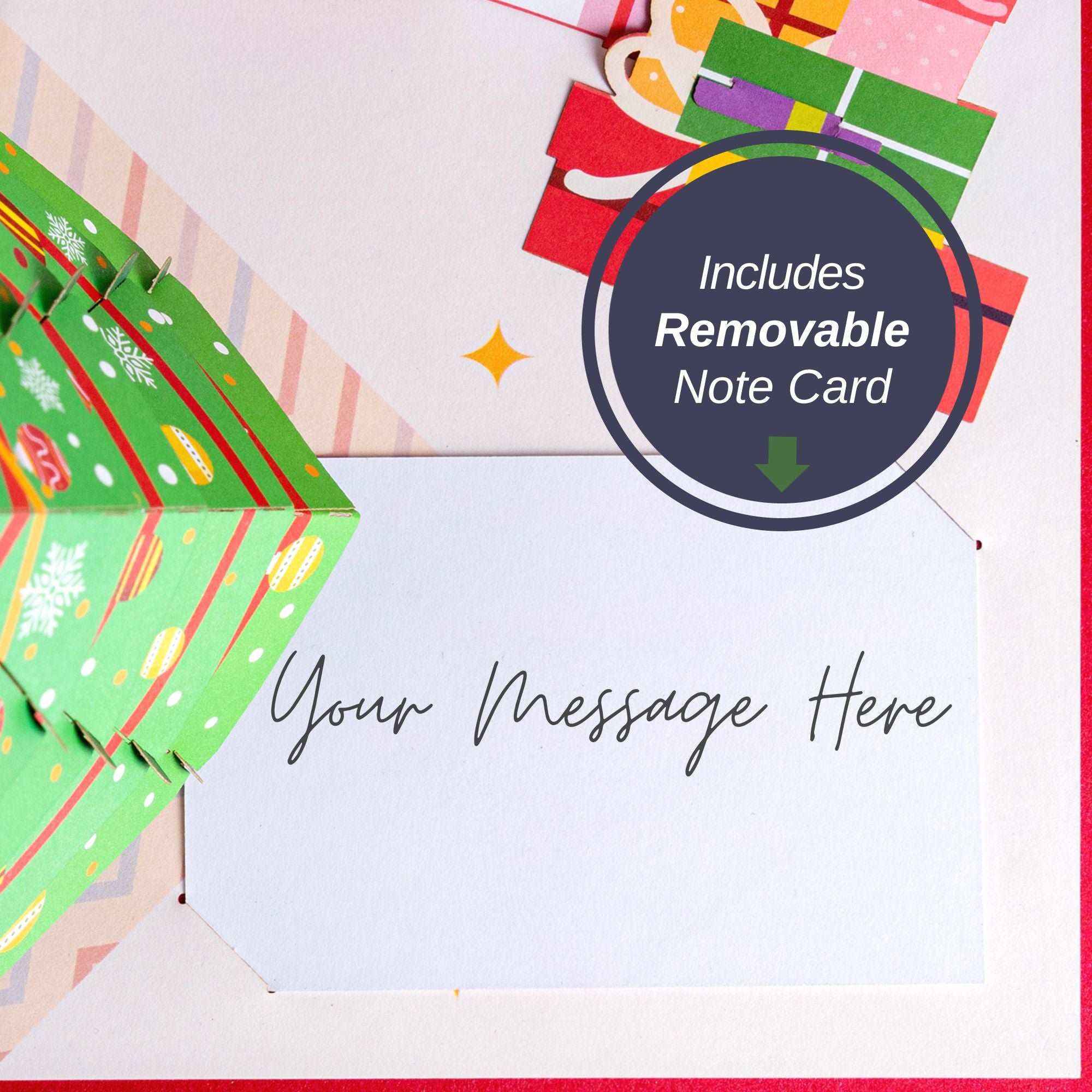 Weihnachtsbaum-Pop-Up-Karte