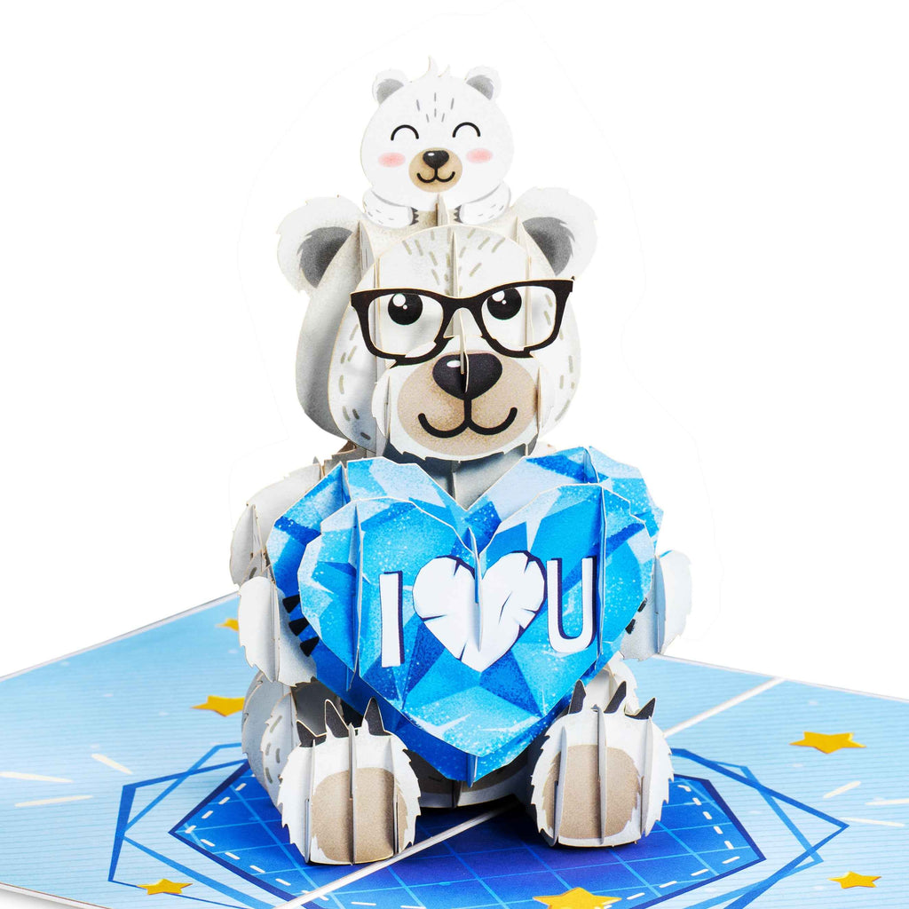 Papa Bear Pop Up Card Fathers Day Card