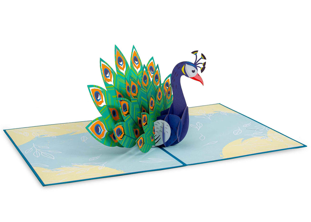Pfau-Pop-Up-Karte