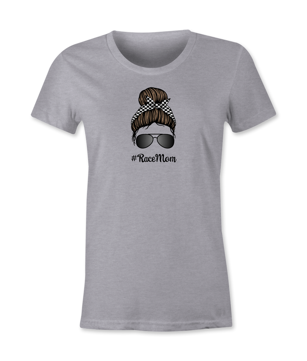 RaceMom Graphic T-Shirt | Funny Racing Mom Tee