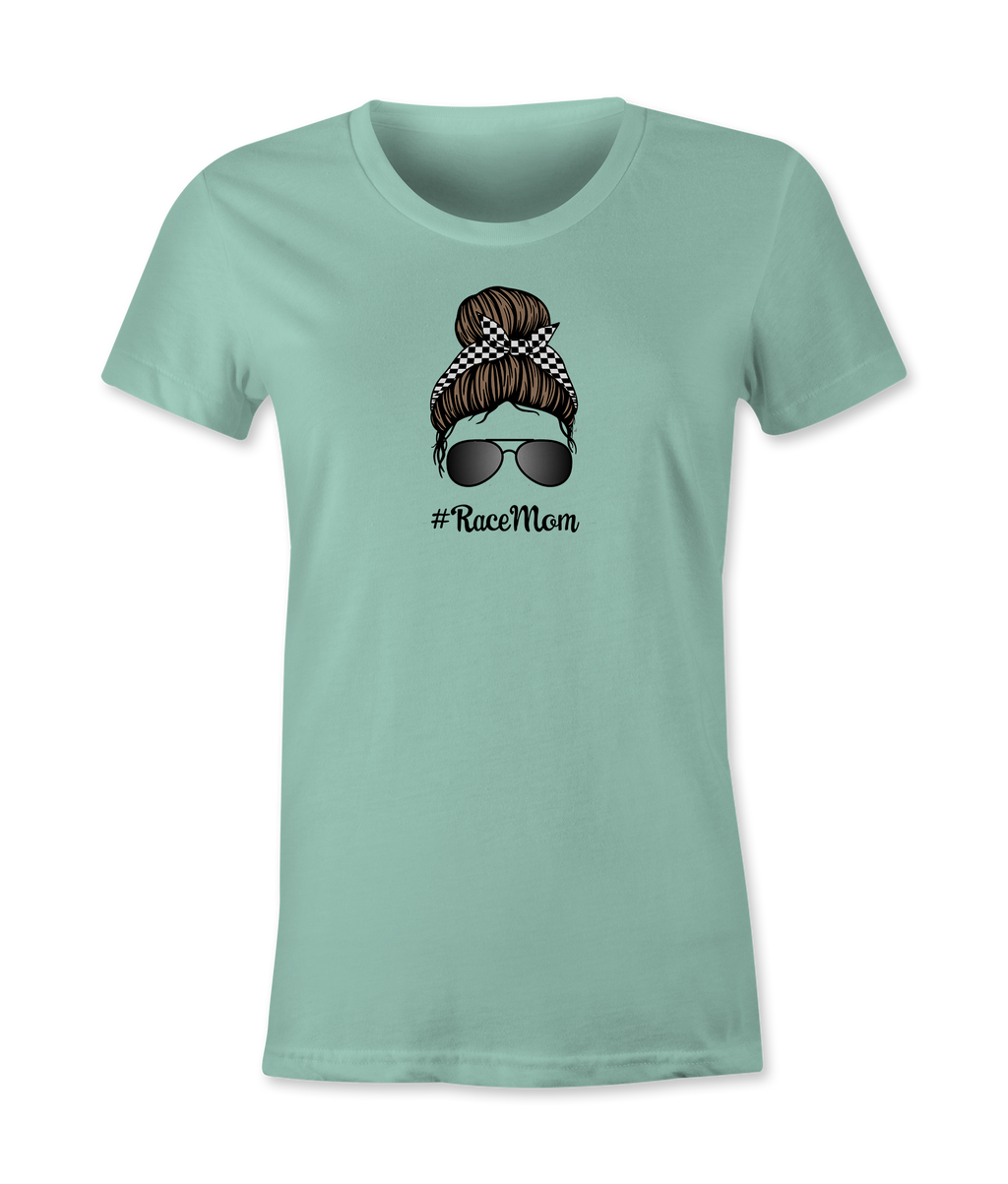 RaceMom Graphic T-Shirt | Funny Racing Mom Tee