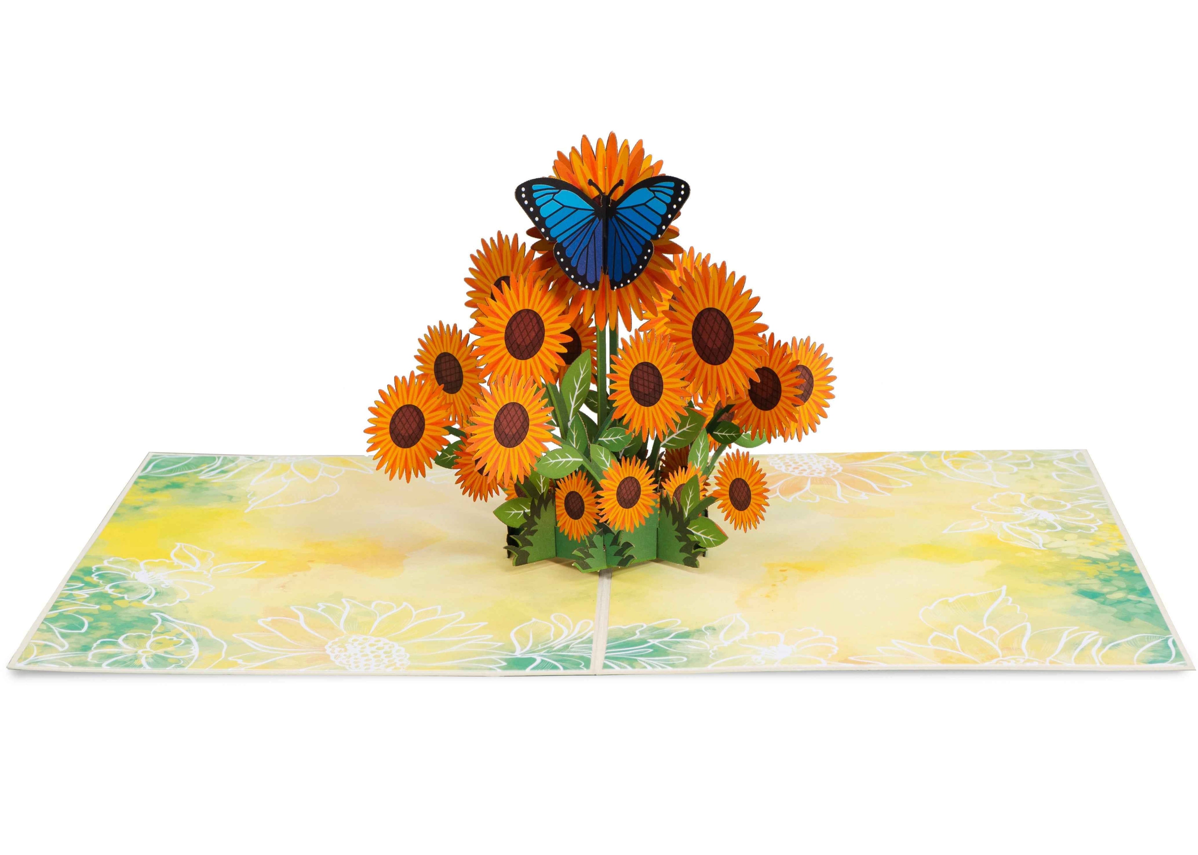Sonnenblumen Pop-Up-Karte