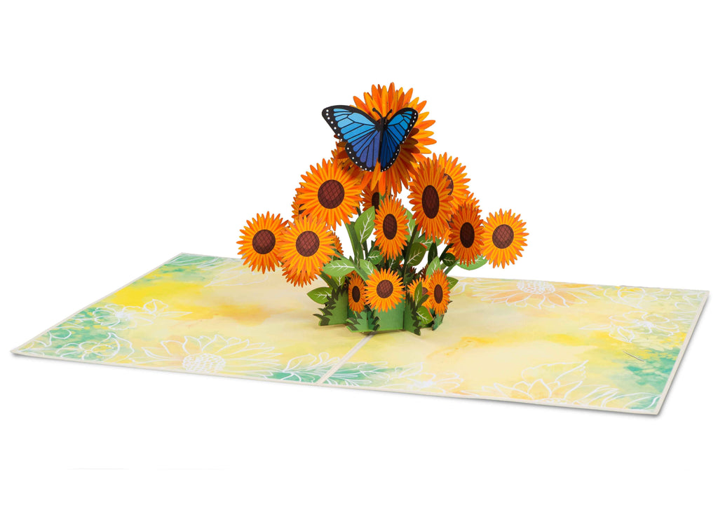 Sonnenblumen Pop-Up-Karte