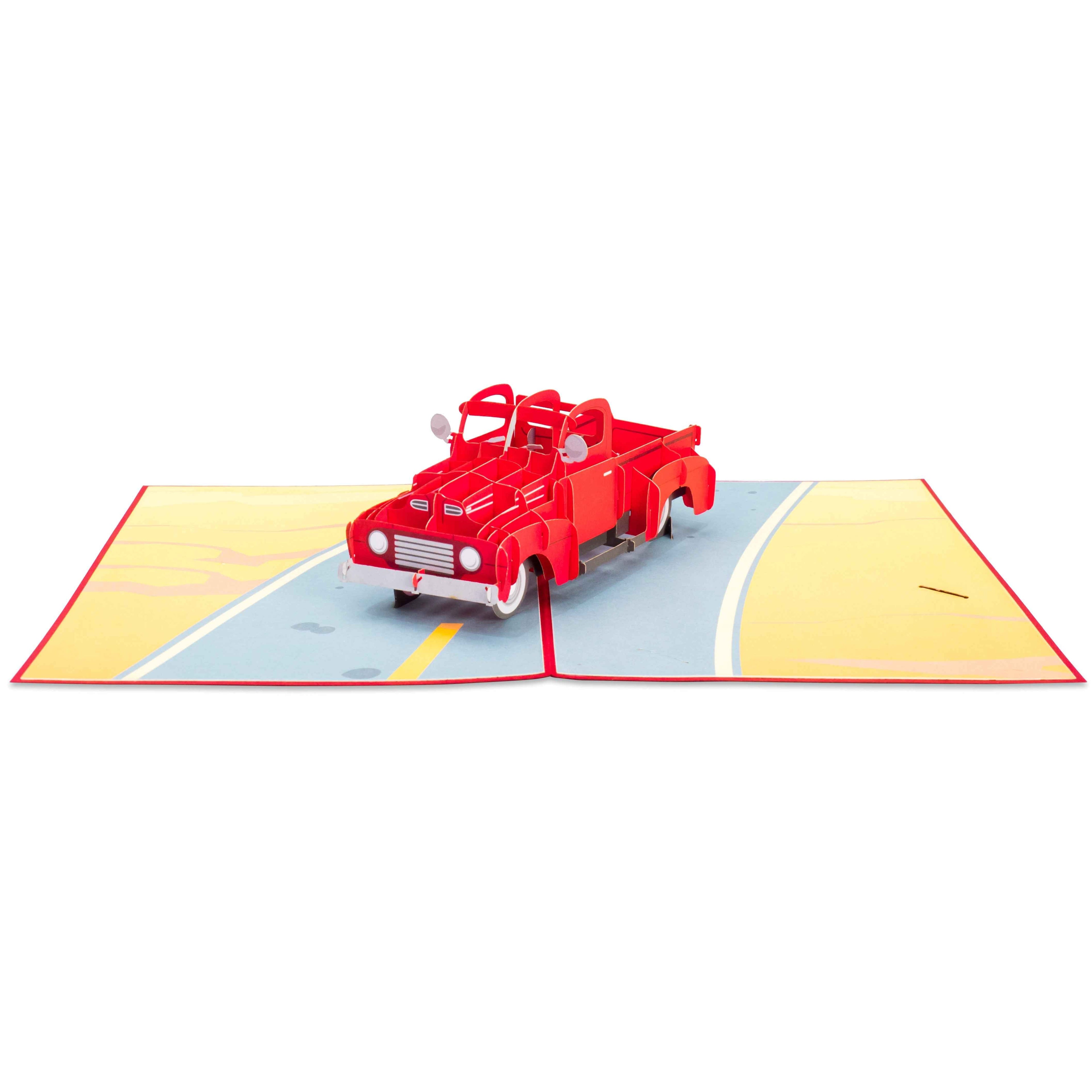 Klassische LKW Pop-Up-Karte