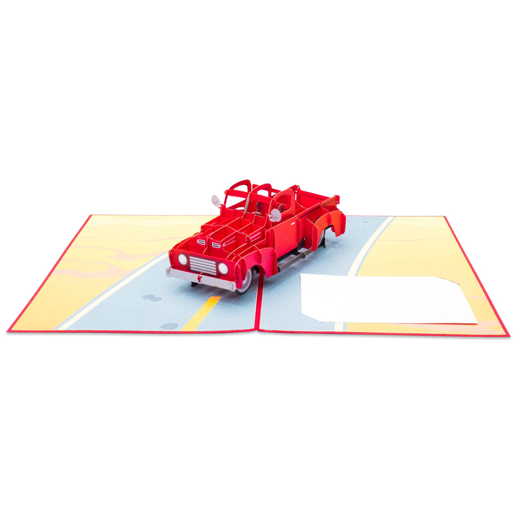 Klassische LKW Pop-Up-Karte