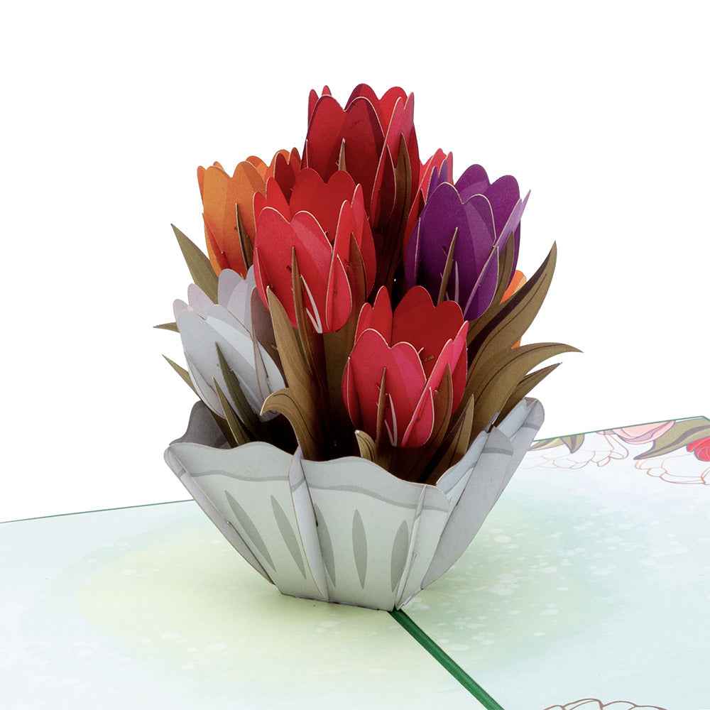 Tulpen-Pop-up-Karte