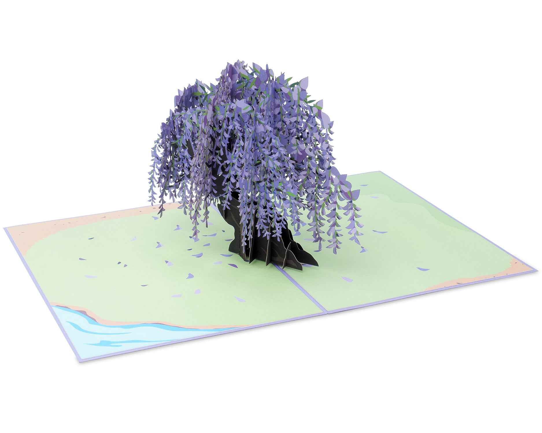Pop-Up-Karte Glyzinienbaum