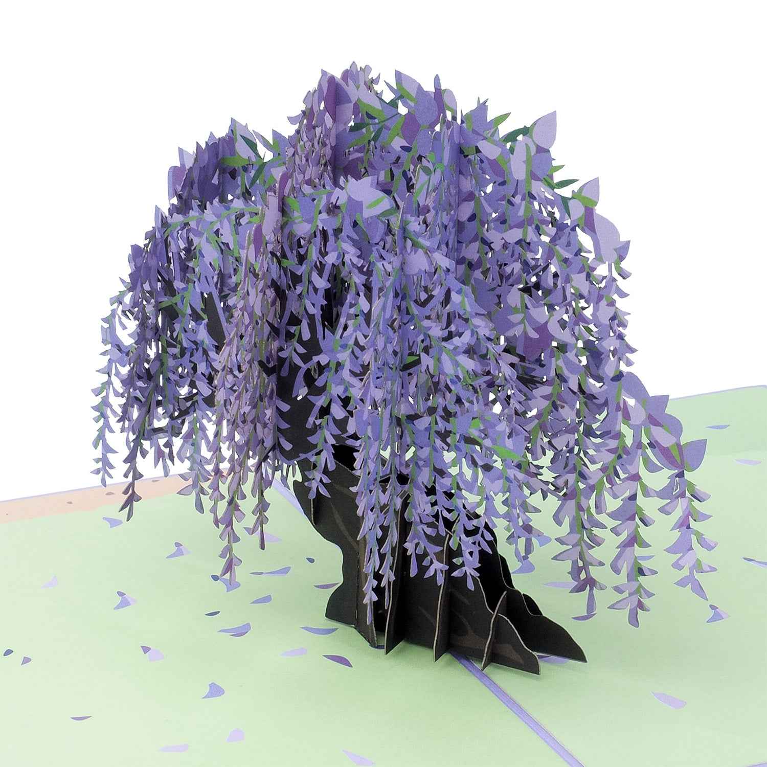 Pop-Up-Karte Glyzinienbaum