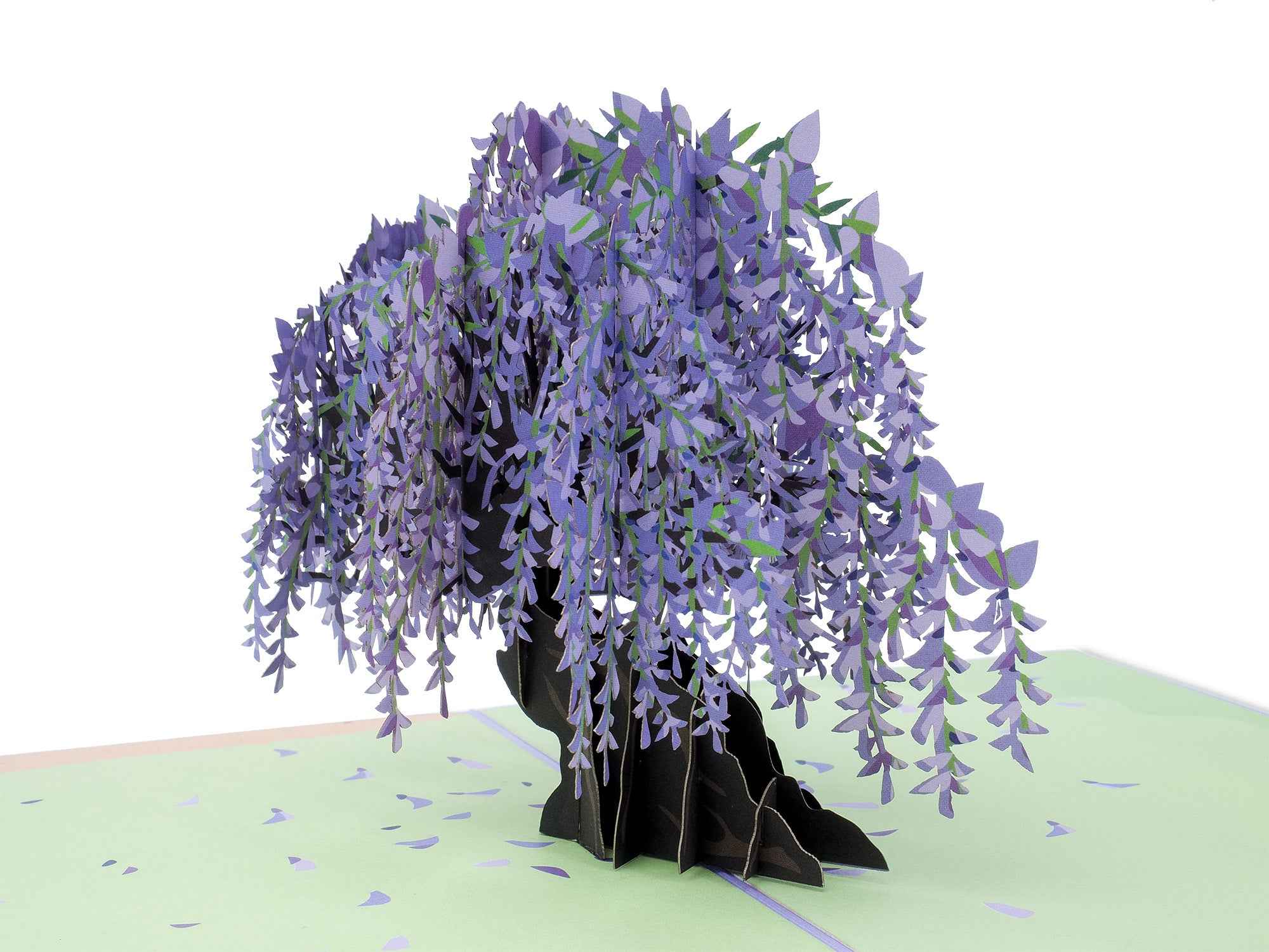 Pop-Up-Karte Glyzinienbaum