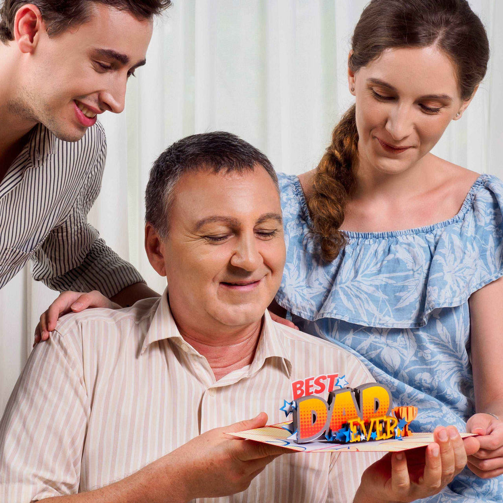 Beste Papa Pop-Up Karte