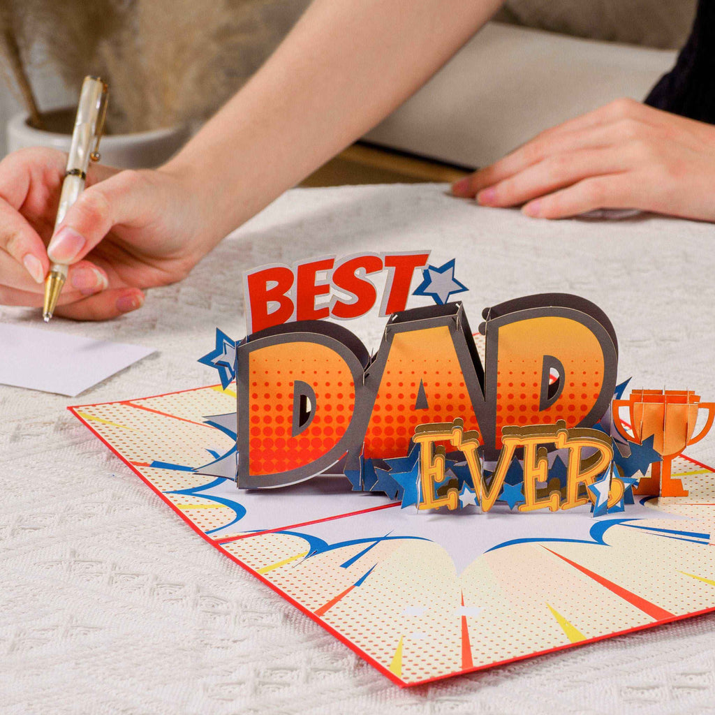 Beste Papa Pop-Up Karte