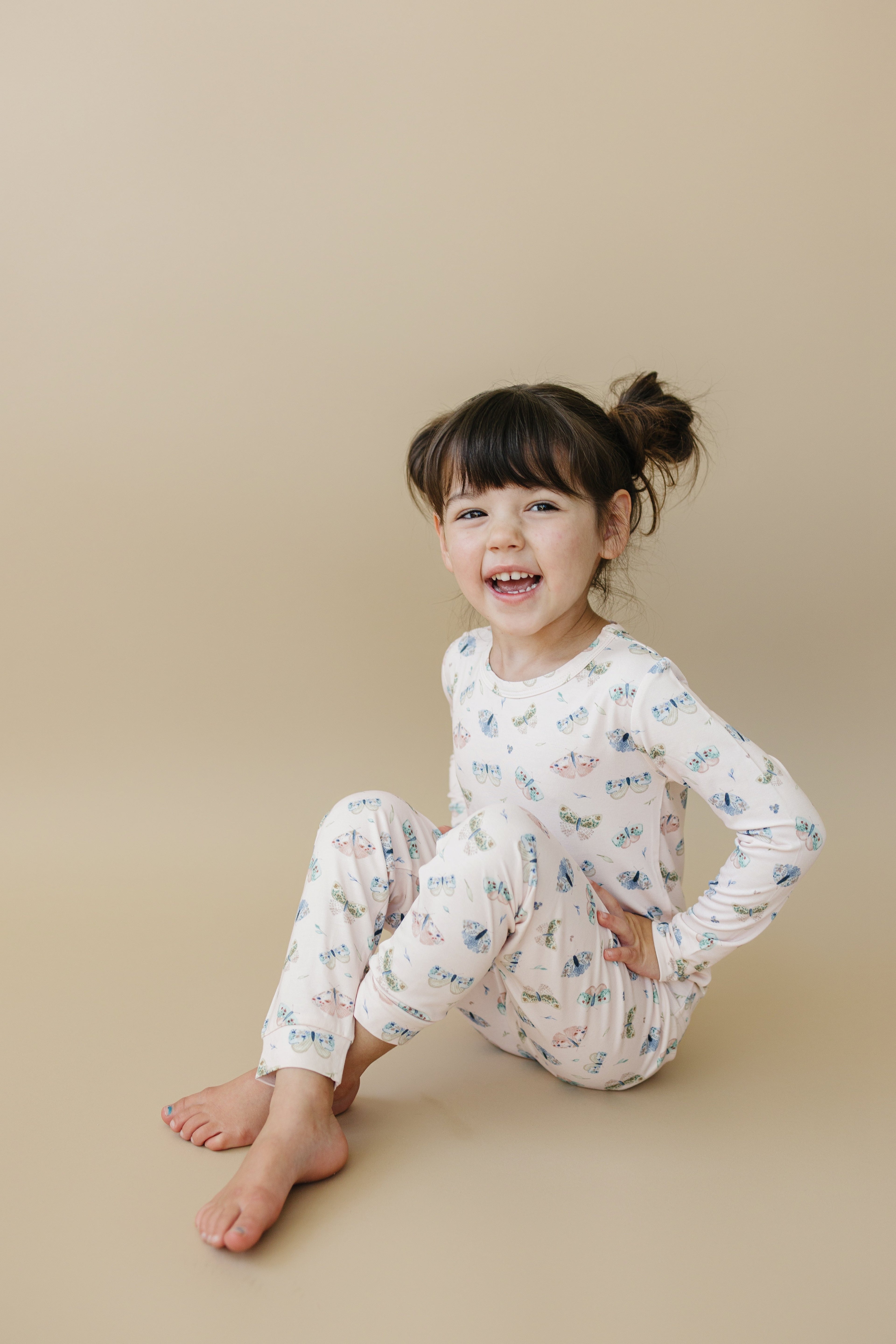 Luna-Motte-Bambus-Pyjama, 2-teilig