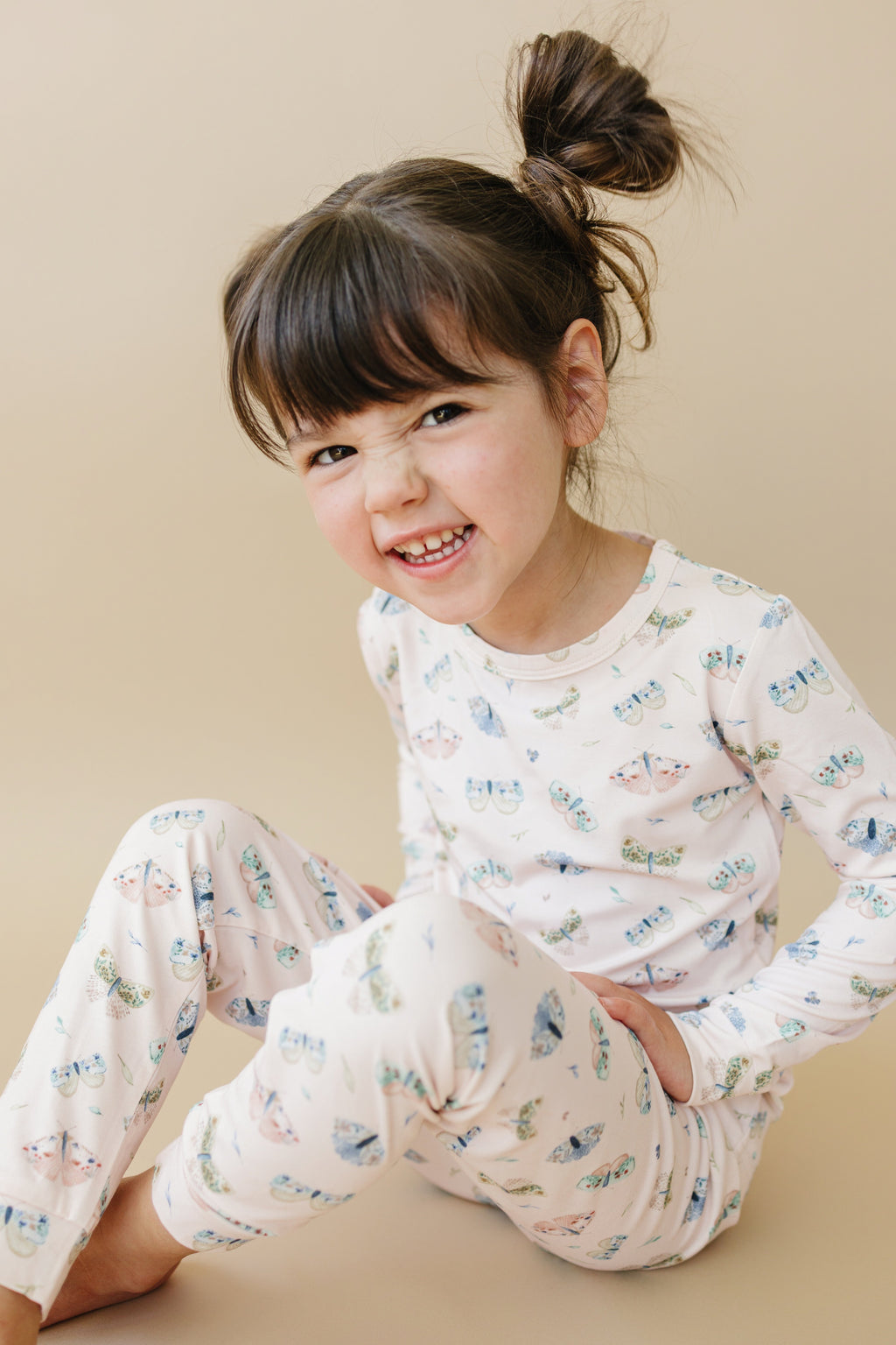 Luna-Motte-Bambus-Pyjama, 2-teilig