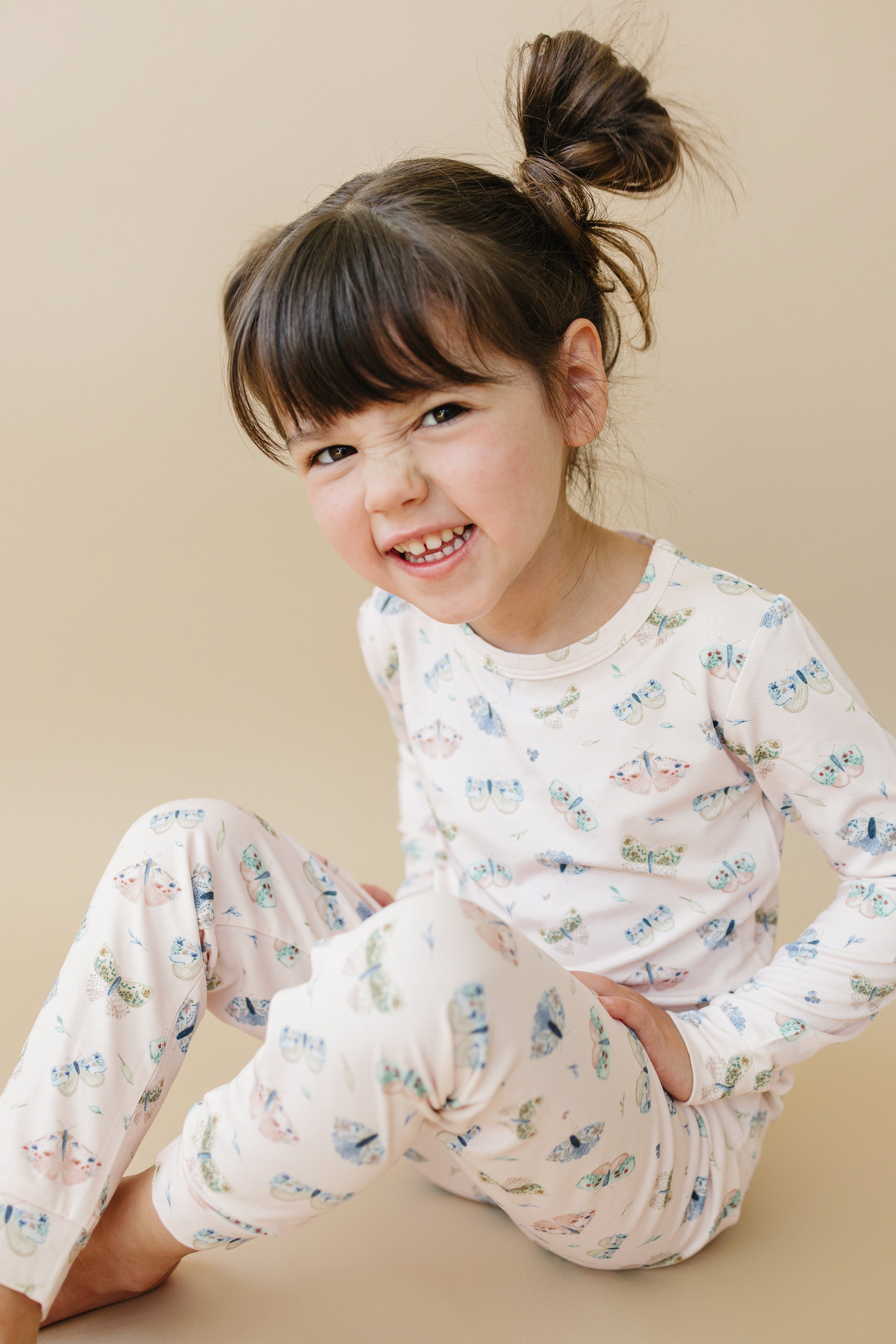 Luna-Motte-Bambus-Pyjama, 2-teilig
