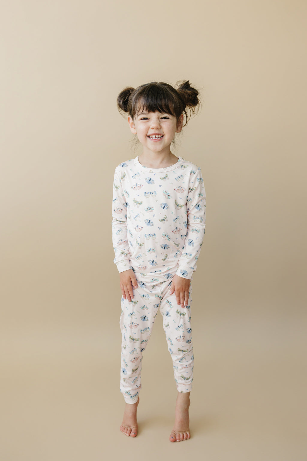 Luna-Motte-Bambus-Pyjama, 2-teilig