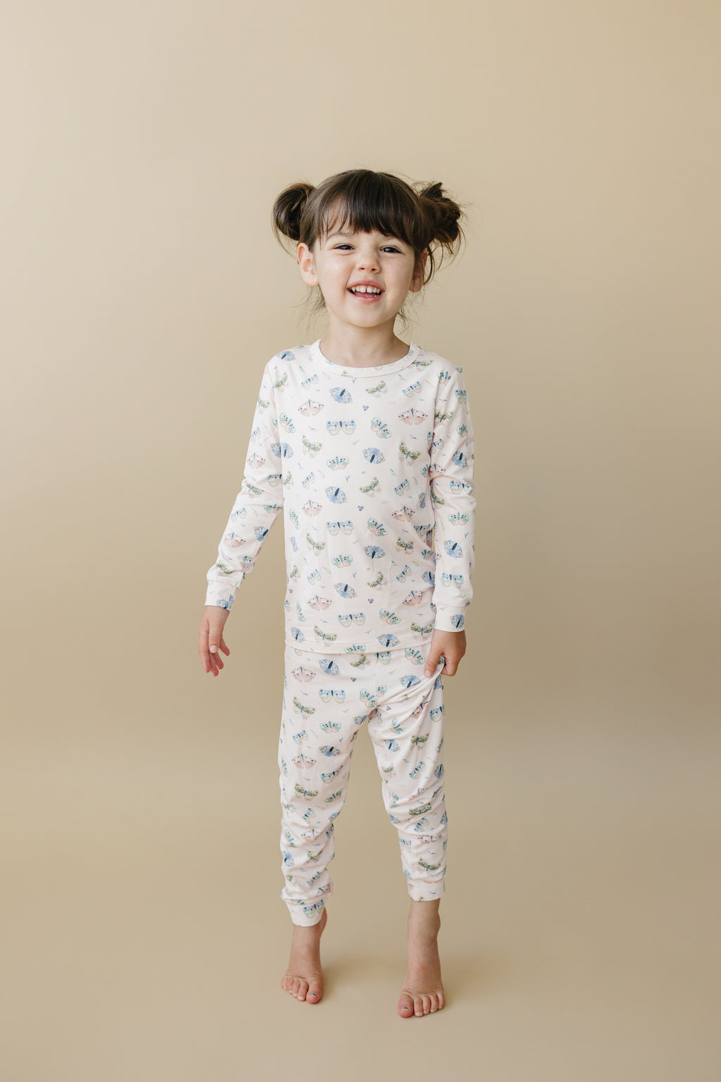 Luna-Motte-Bambus-Pyjama, 2-teilig