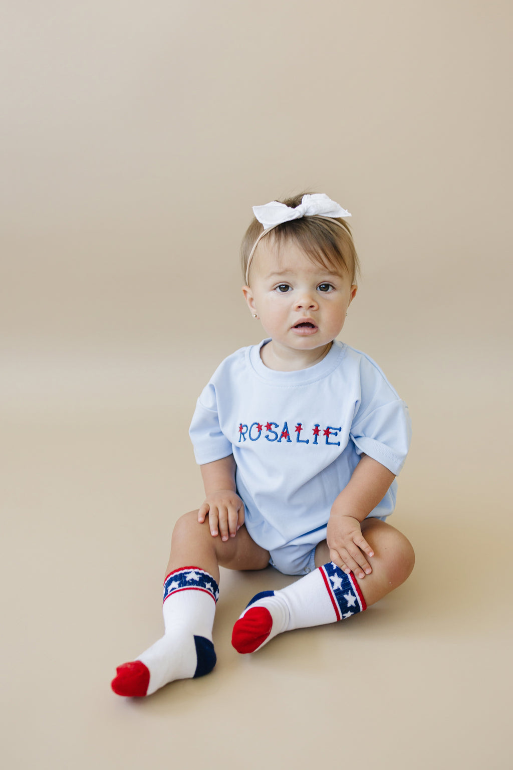 Stars and Stripes Socken zum 4. Juli – Größen für Babys, Kleinkinder, Kinder und Erwachsene