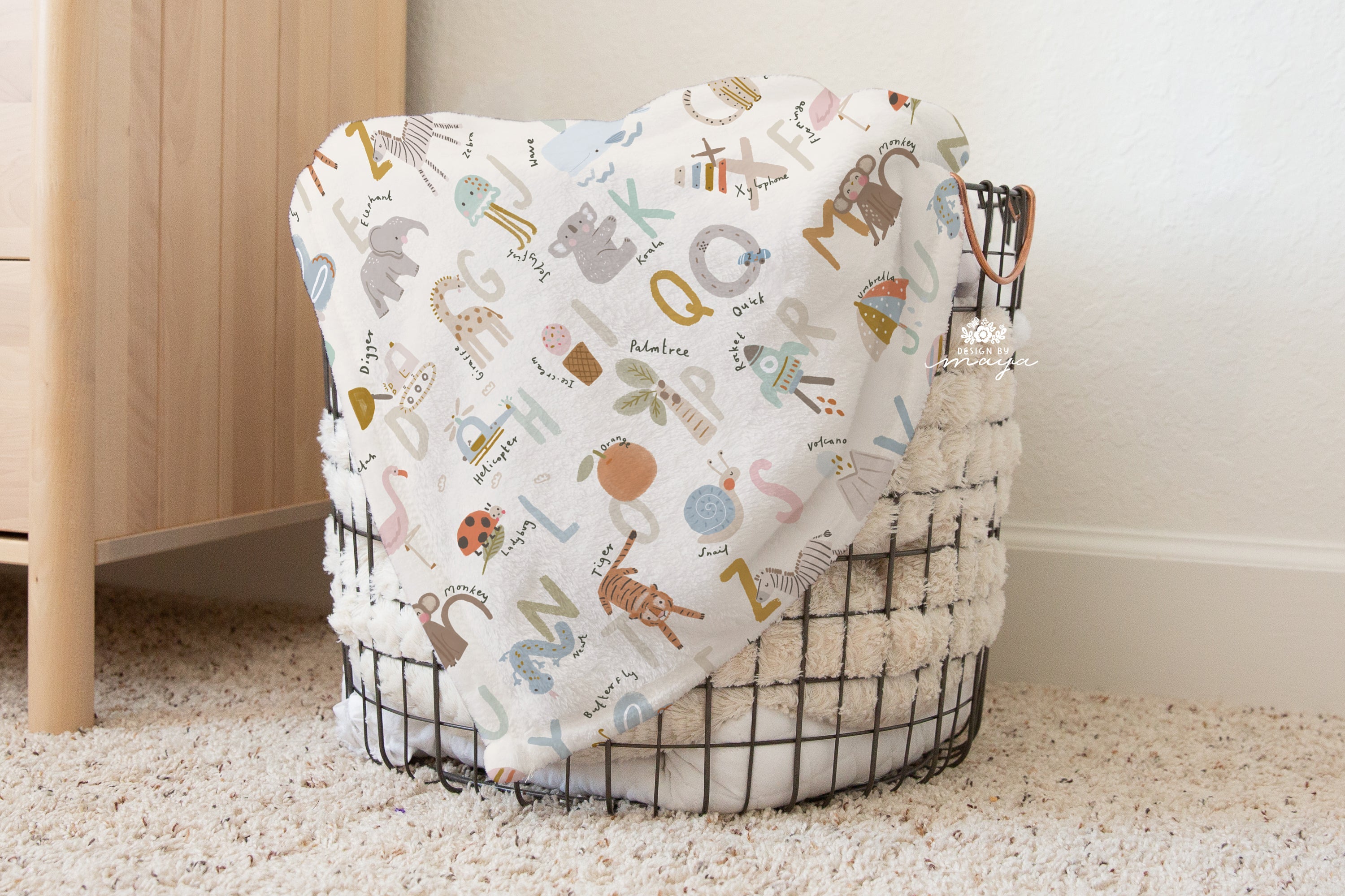 Tierbabys Bauernhof - Vintage Babydecke