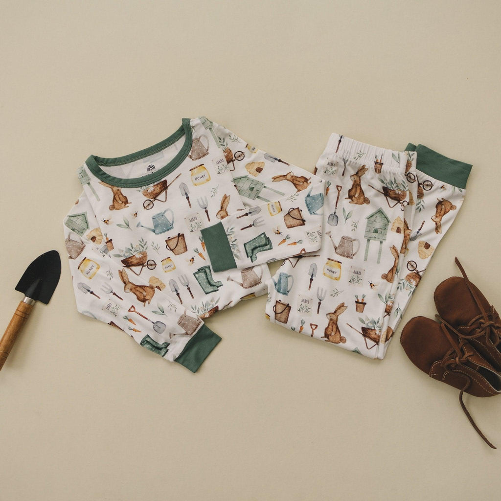 Cottontail Garden 2-teiliger Bambus-Pyjama