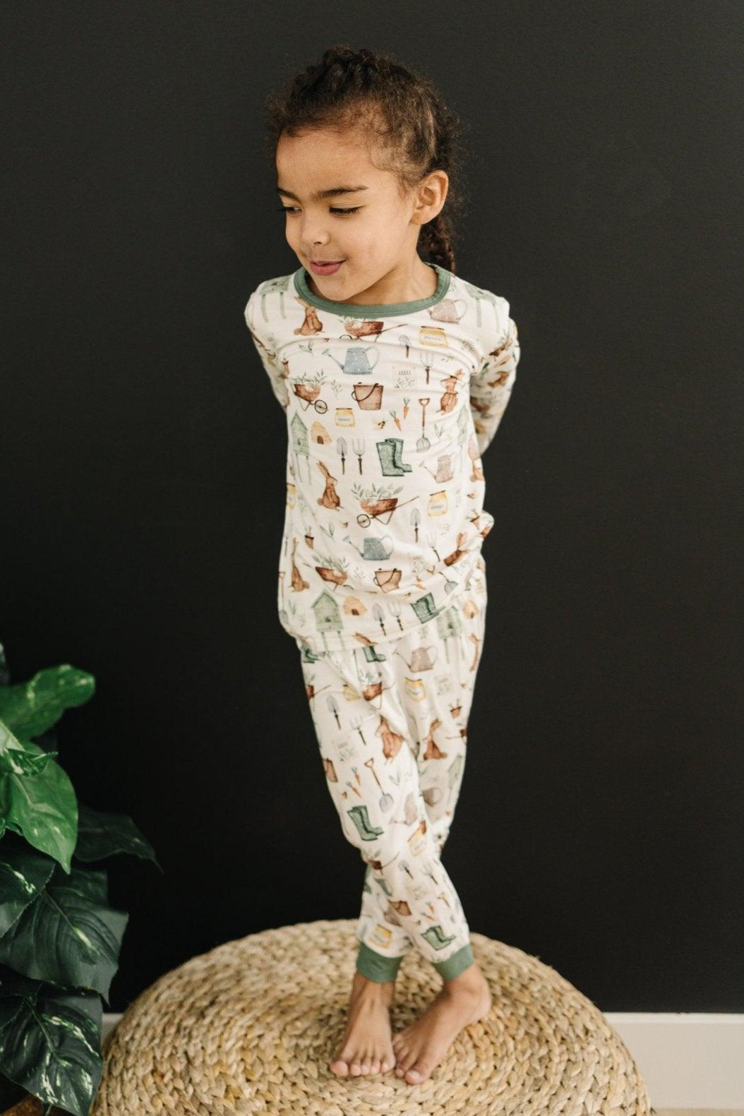 Cottontail Garden 2-teiliger Bambus-Pyjama