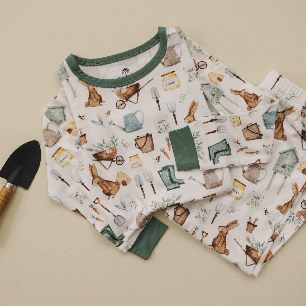Cottontail Garden 2-teiliger Bambus-Pyjama