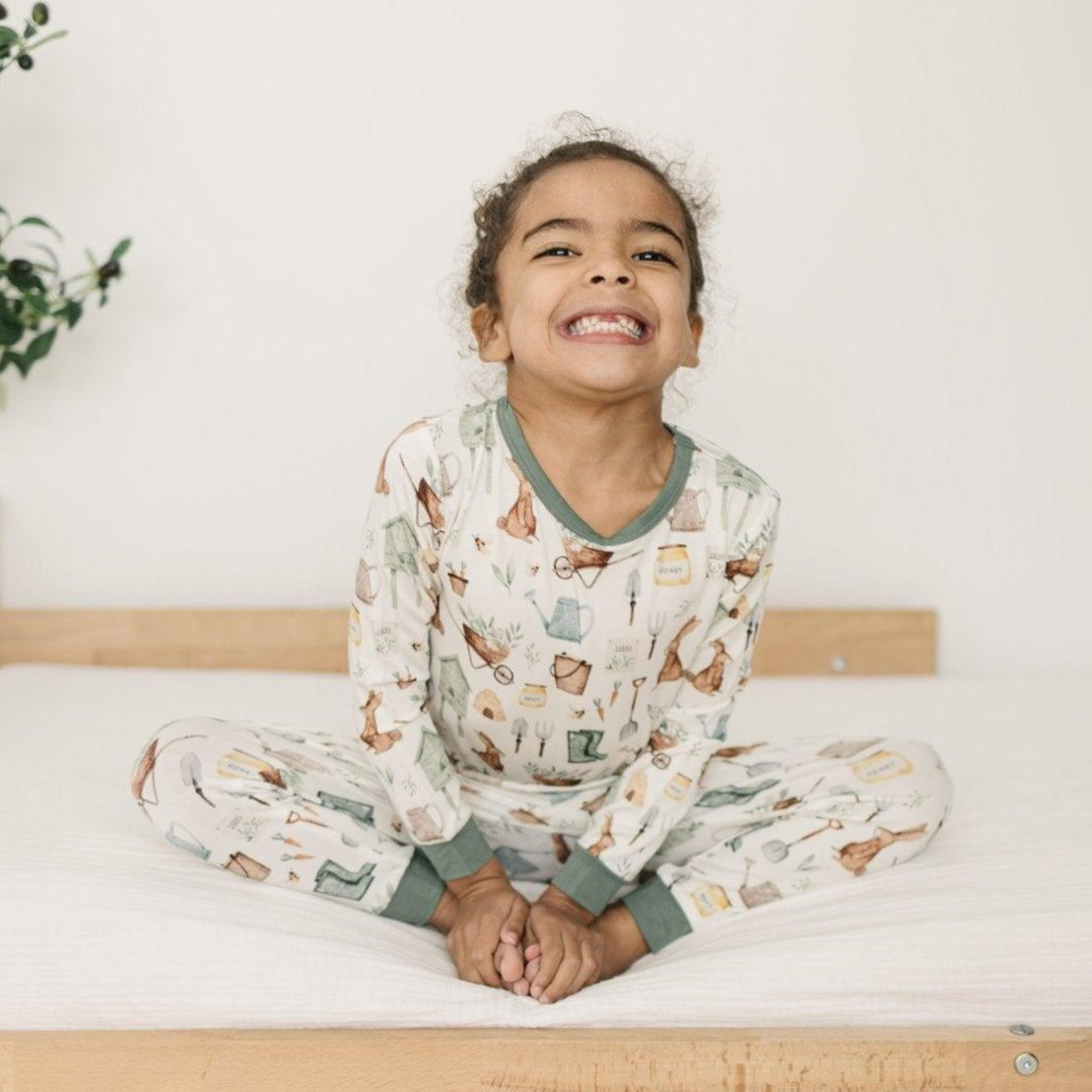 Cottontail Garden 2-teiliger Bambus-Pyjama